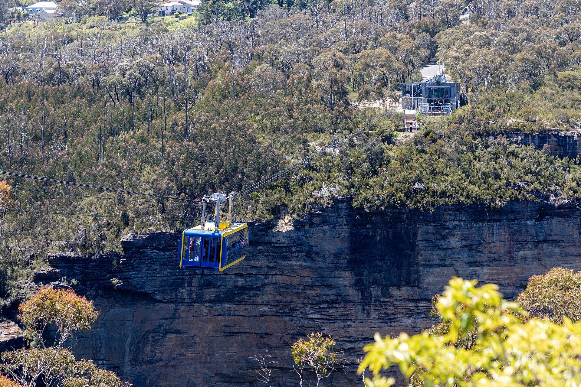The Scenic Skyway cable car crossing the valley at Katoomba